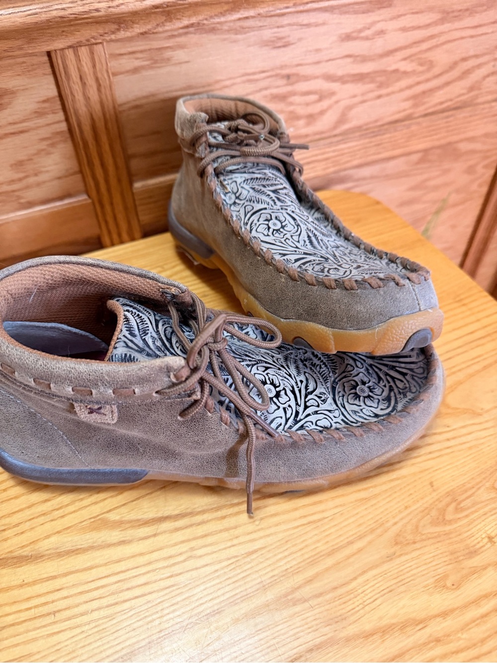Women’s Brown Suede Casual Moccasin Shoes